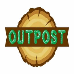 The Outpost Crystal Falls logo