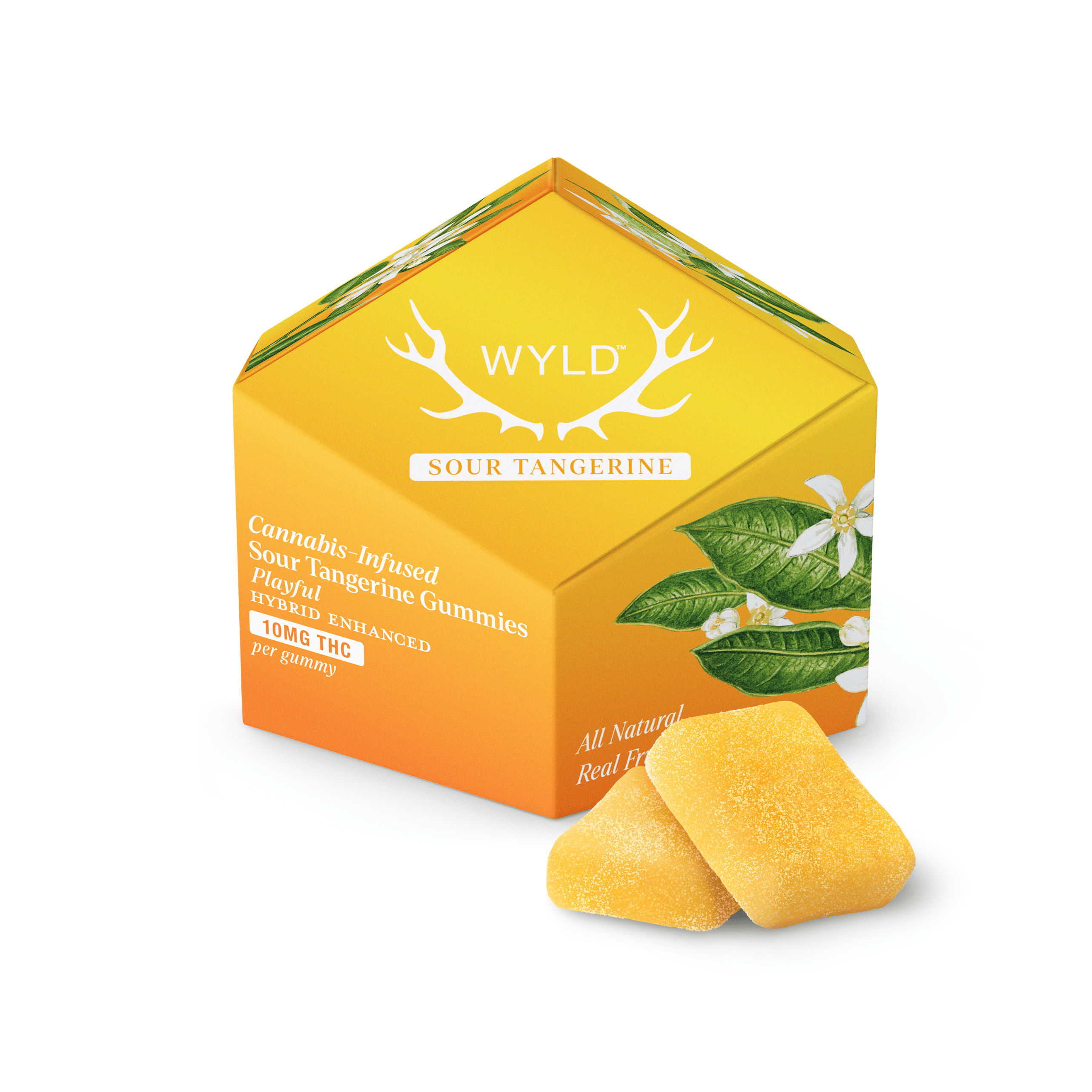 Sour Tangerine 200mg Hybrid Gummies By Wyld