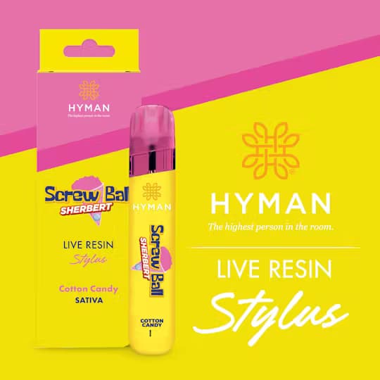 Screwball Sherbert 1g Live Resin Stylus AIO by Hyman