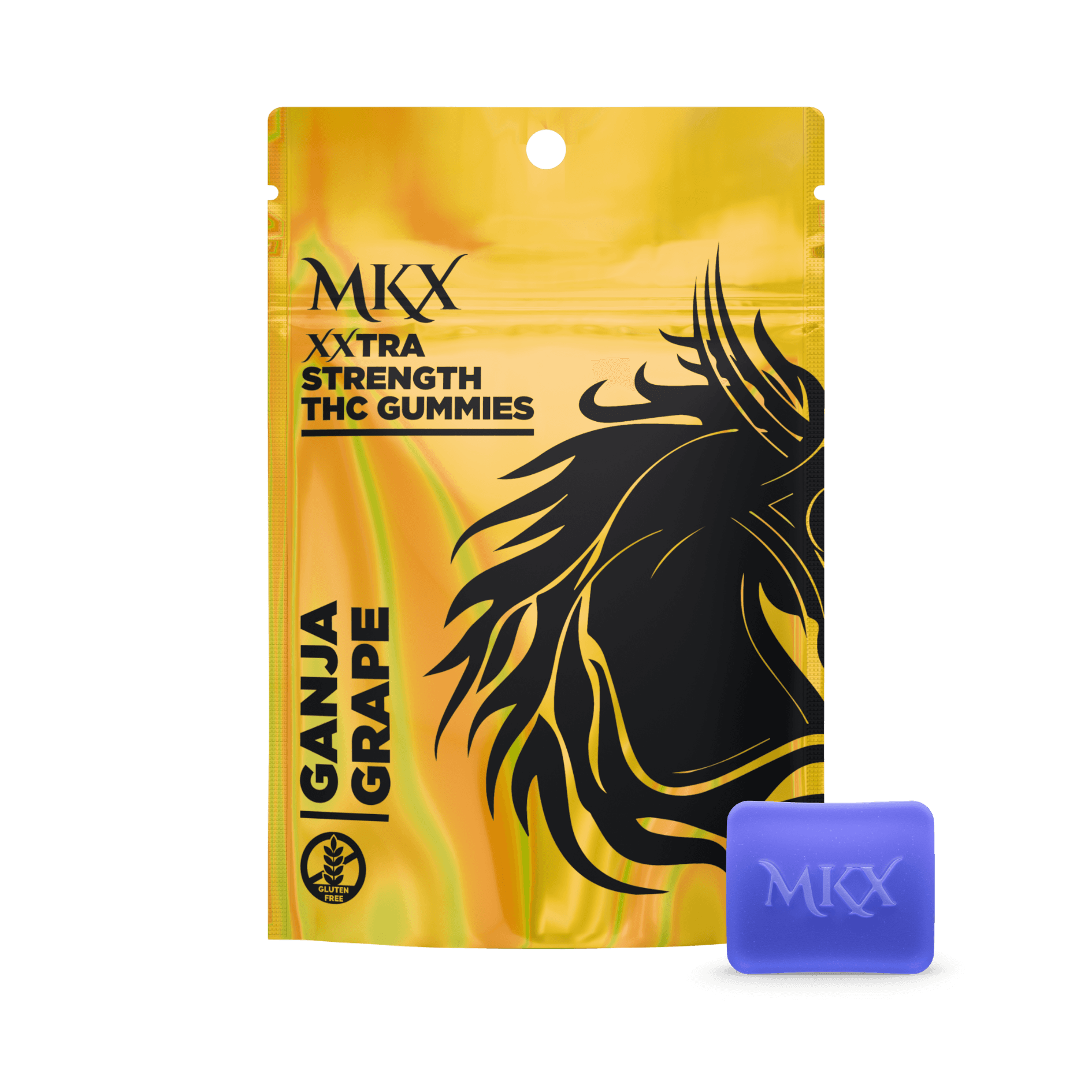 Ganja Grape 200mg Gumies by MKX
