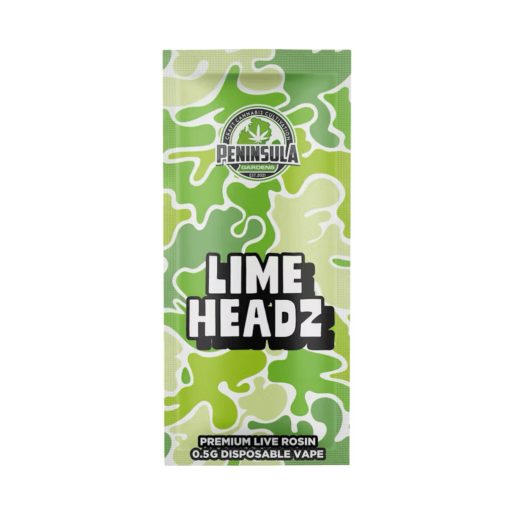 Limeheadz .5g Hash Rosin AIO by Peninsula Gardens