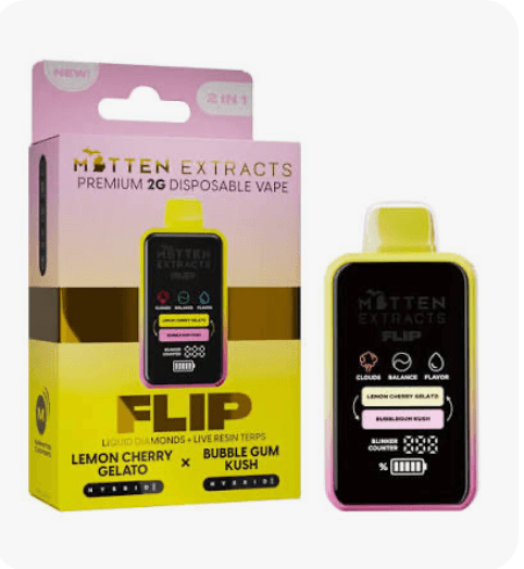 Flip 2g AIO Lemon Cherry Gelato/ Bubble Gum Kush
