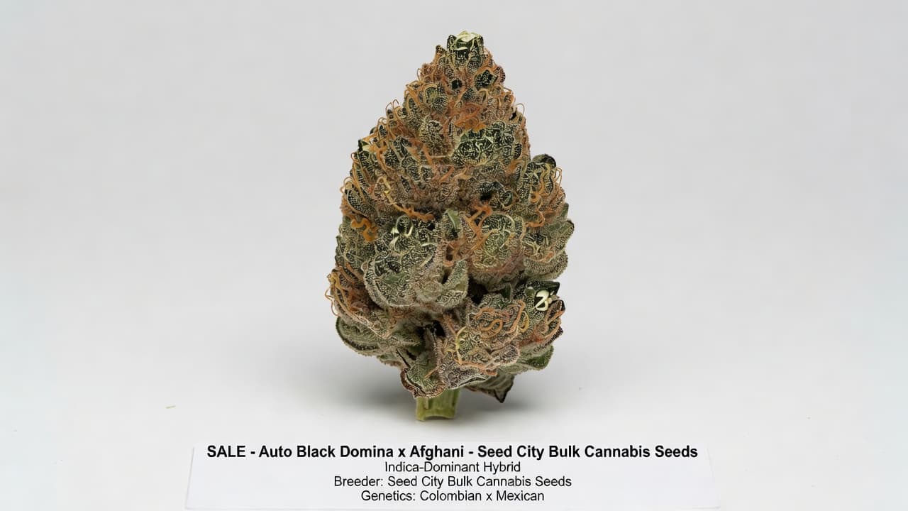 Auto Black Domina x Afghani - Seed City Bulk Cannabis See